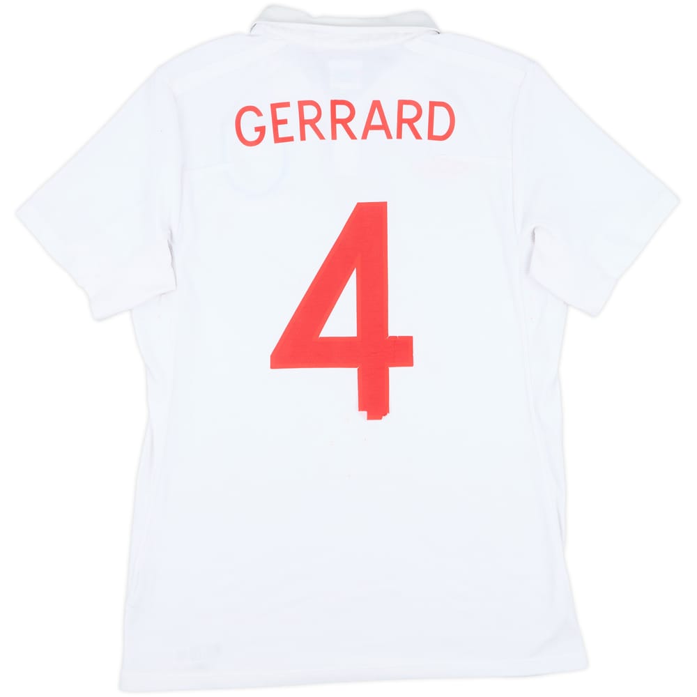 2009-10 England 'South Africa' Home Shirt Gerrard #4 - 5/10 - (M)