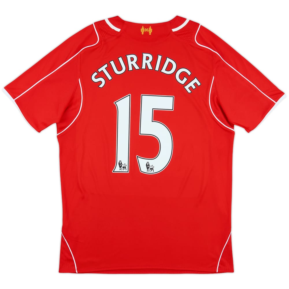 2014-15 Liverpool Home Shirt Sturridge #15 - 7/10 - (M)
