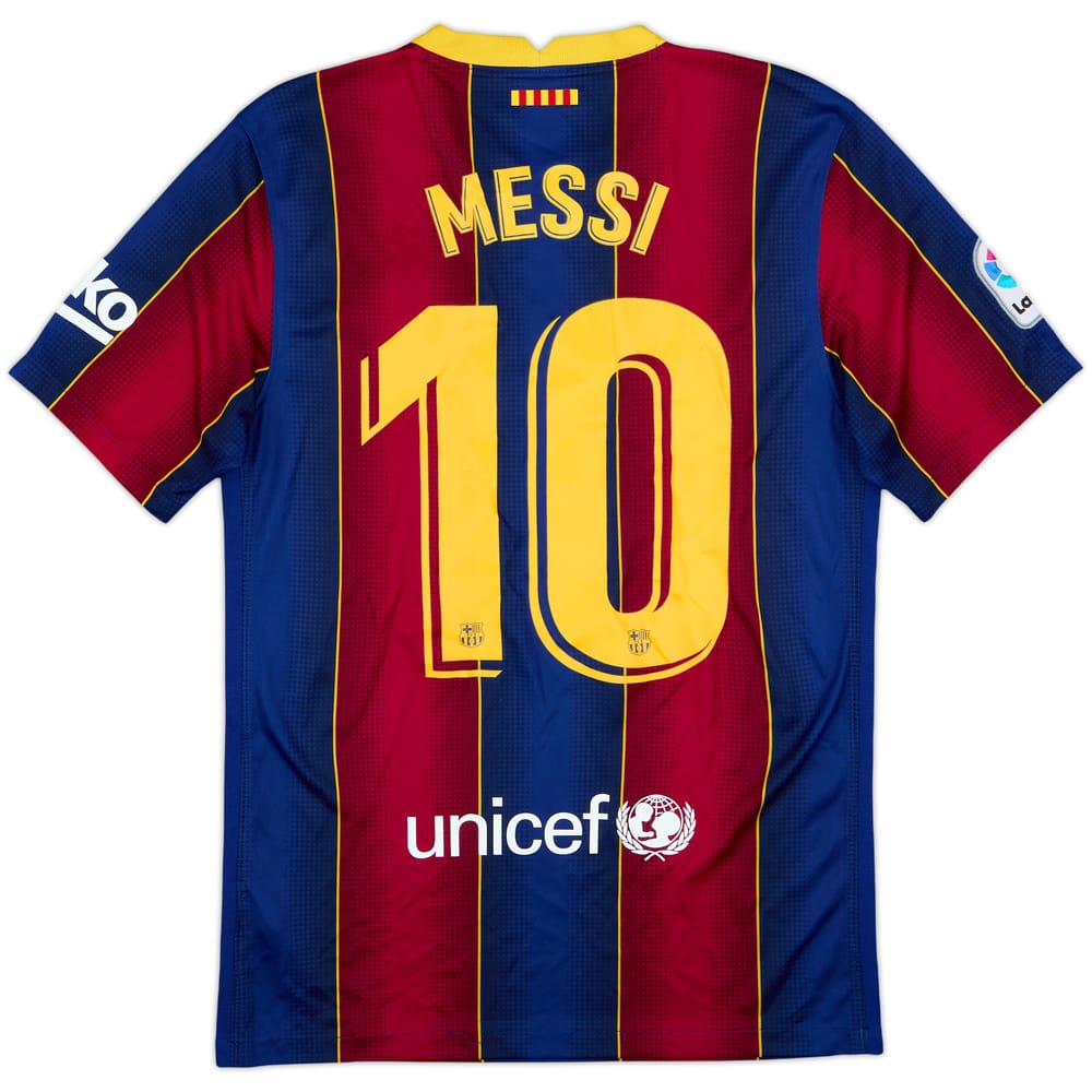2020-21 Barcelona Home Shirt Messi #10 - 6/10 - (S)
