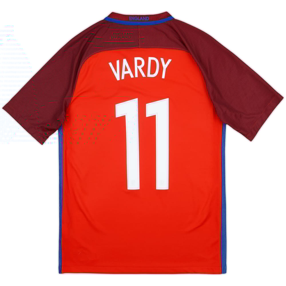 2016-17 England Away Shirt Vardy #11 - 7/10 - (S)