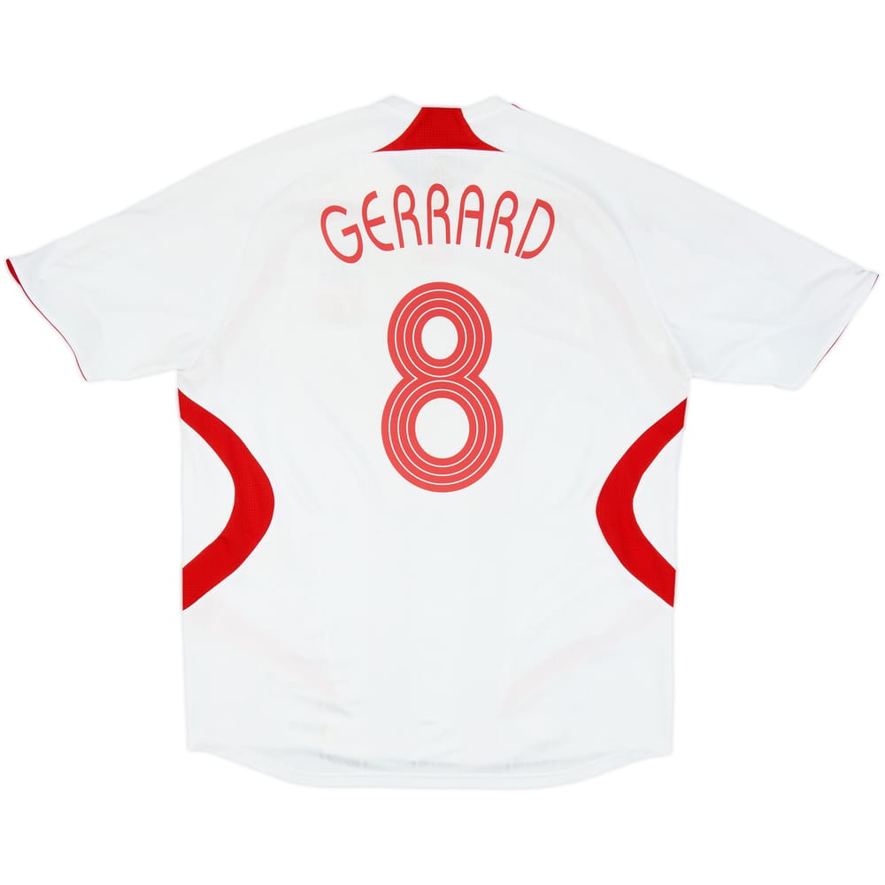 2007-08 Liverpool Away Shirt Gerrard #8 - 7/10 - (XL)