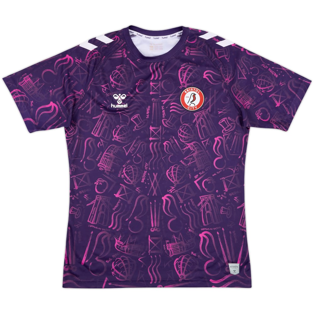 2022-23 Bristol City Hummel Training Shirt - 8/10 - (M)