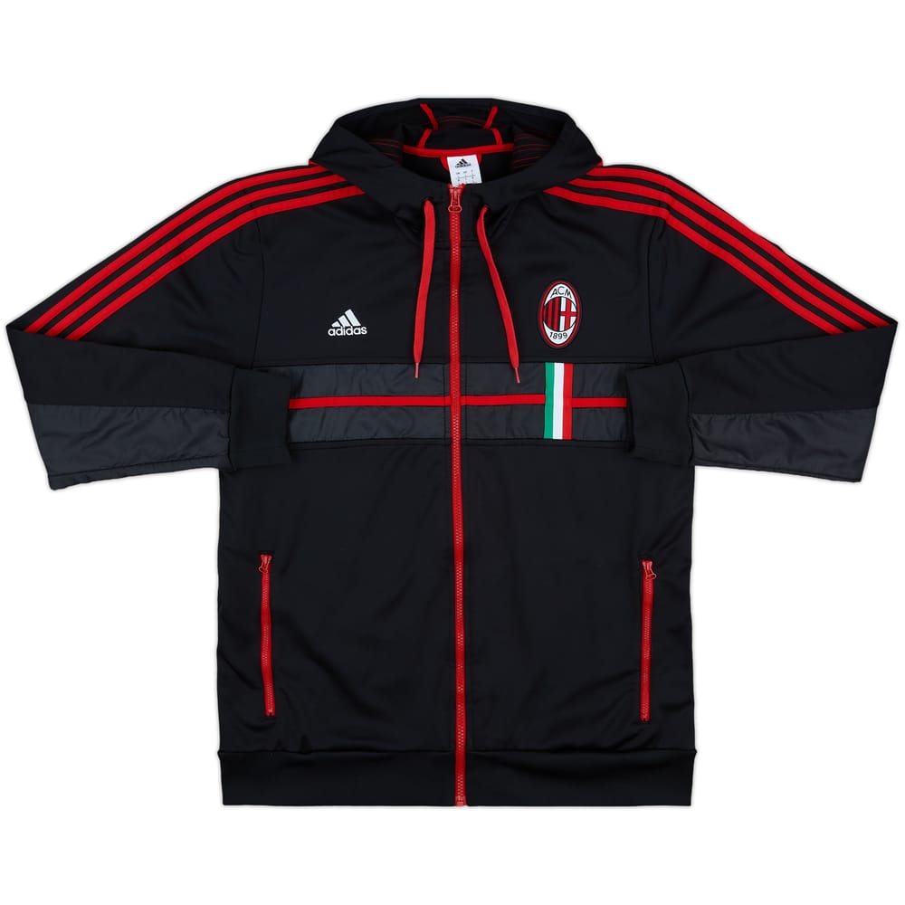 2012-13 AC Milan adidas Hooded Track Jacket - 10/10 - (L)