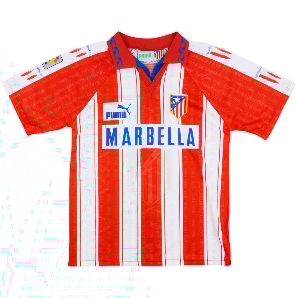 1994-95 Atletico Madrid Home Shirt - 10/10 - (L.Boys)