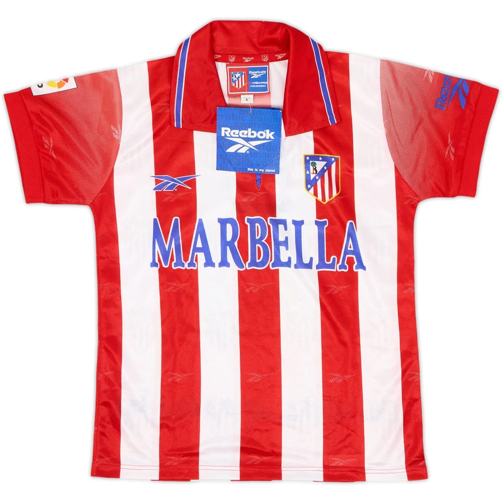 1998-99 Atletico Madrid Home Shirt (S.Boys)