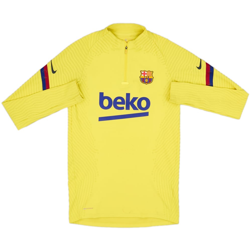 2020-21 Barcelona Player Issue Nike 1/4 Zip Drill Top - 7/10 - (S)