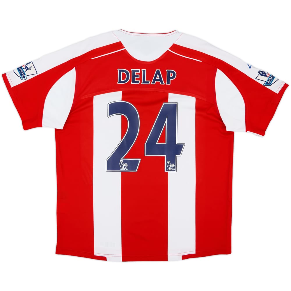 2008-09 Stoke City Home Shirt Delap #24 - 7/10 - (M)