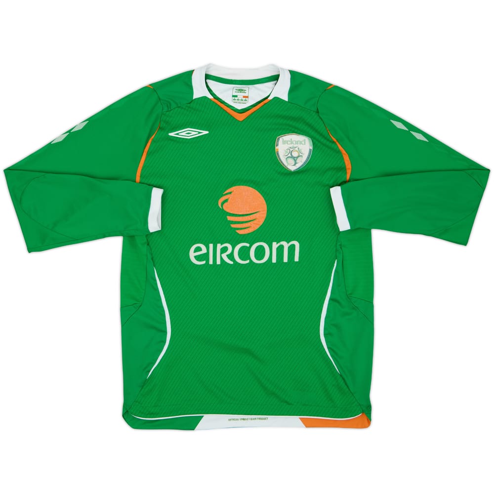 2008-10 Ireland Home L/S Shirt - 5/10 - (S)
