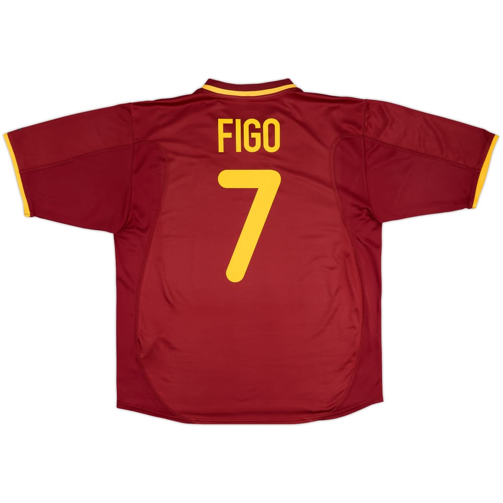 2000-02 Portugal Home Shirt Figo #7 - 7/10 - (XL)
