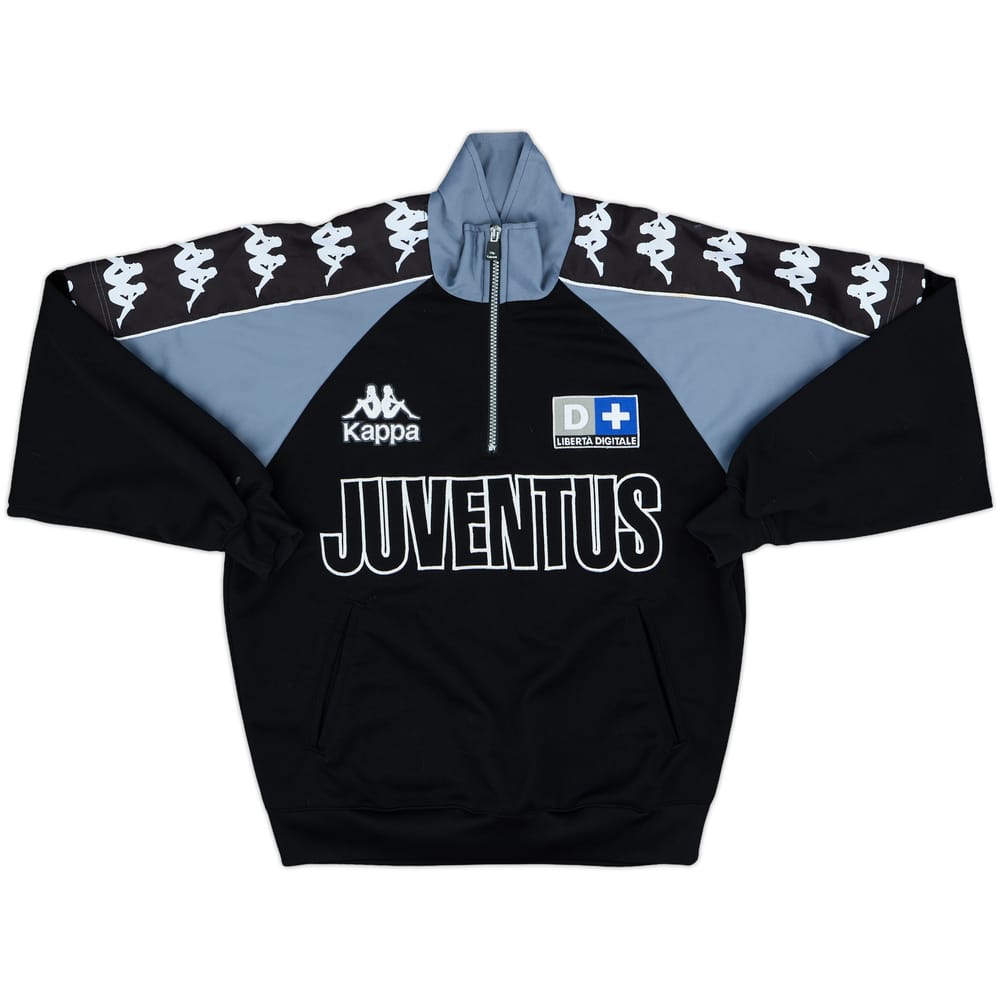 1998-99 Juventus Kappa 1/4 Zip Training Top - 8/10 - (XS)