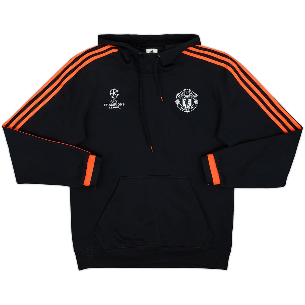 2015-16 Manchester United adidas Hooded Sweat Top - 9/10 - (M)