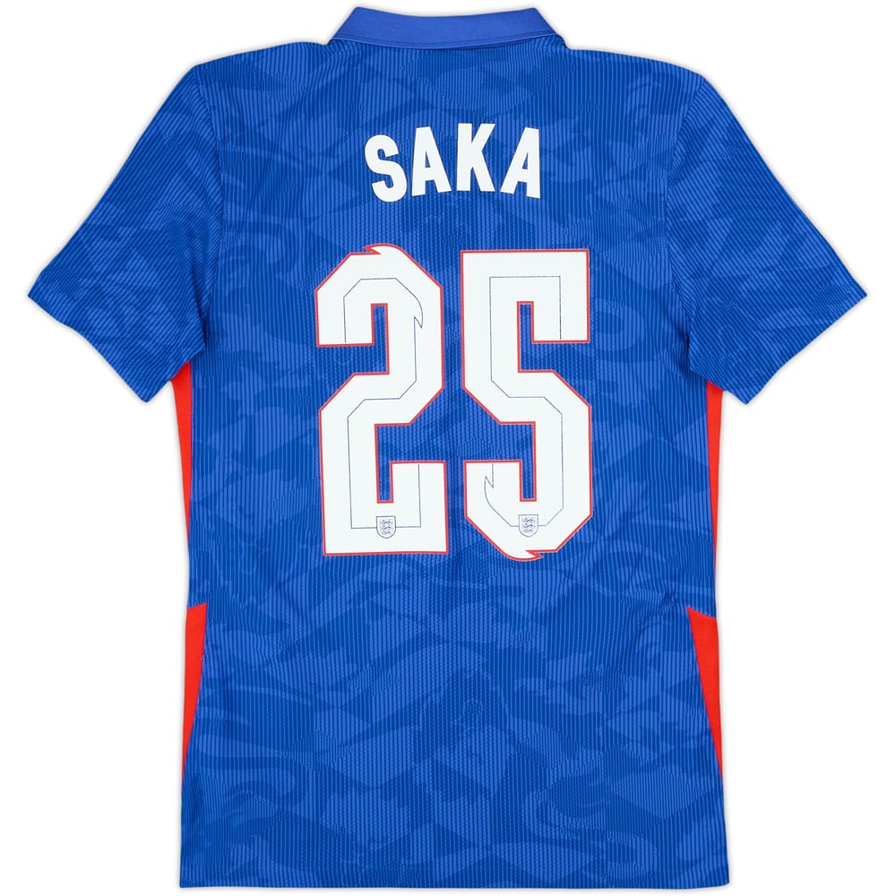 2020-21 England Authentic Away Shirt Saka #25 - 9/10 - (S)