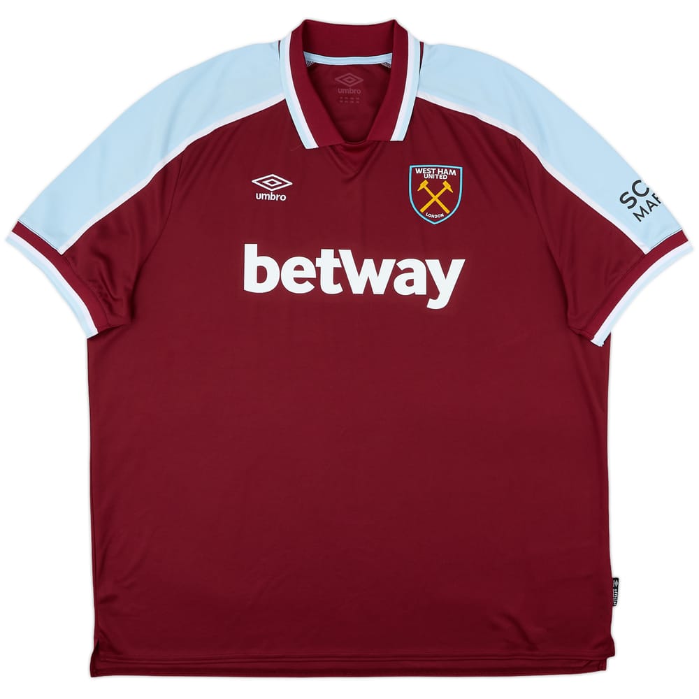2021-22 West Ham Home Shirt - 10/10 - (4XL)