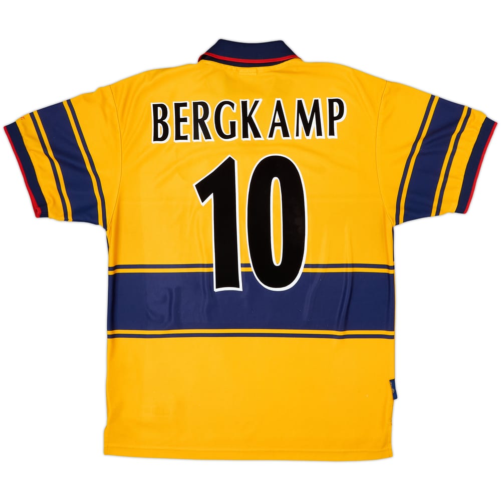 1997-99 Arsenal Away Shirt Bergkamp #10 - 8/10 - (L)