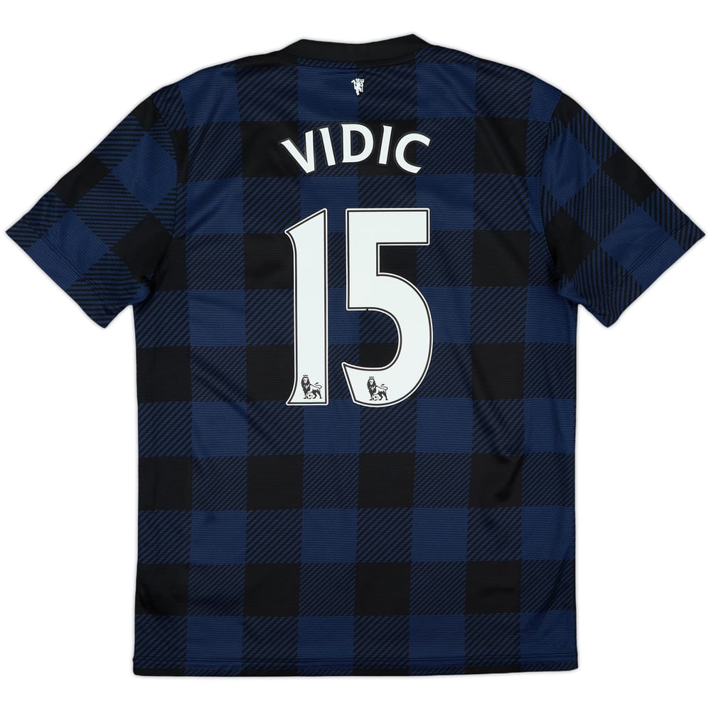 2013-14 Manchester United Away Shirt Vidic #15 - 7/10 - (M)