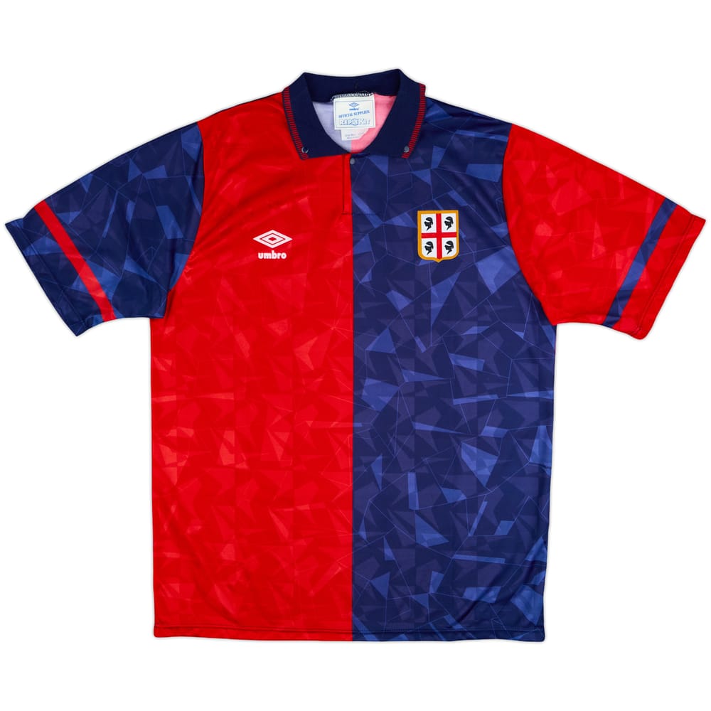 1990-93 Cagliari Home Shirt - 10/10 - (L)