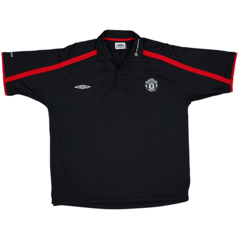 2000-01 Manchester United Umbro Polo Shirt - 8/10 - (XL)