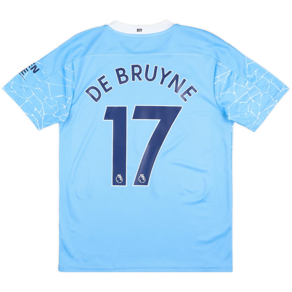 2020-21 Manchester City Home Shirt De Bruyne #17 - 10/10 - (M)