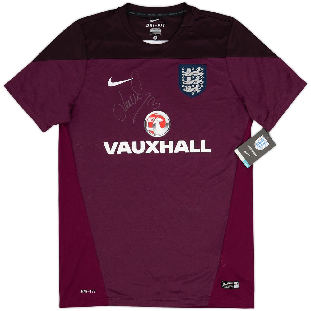 2014-15 England Nike Signed Training Shirt (M)