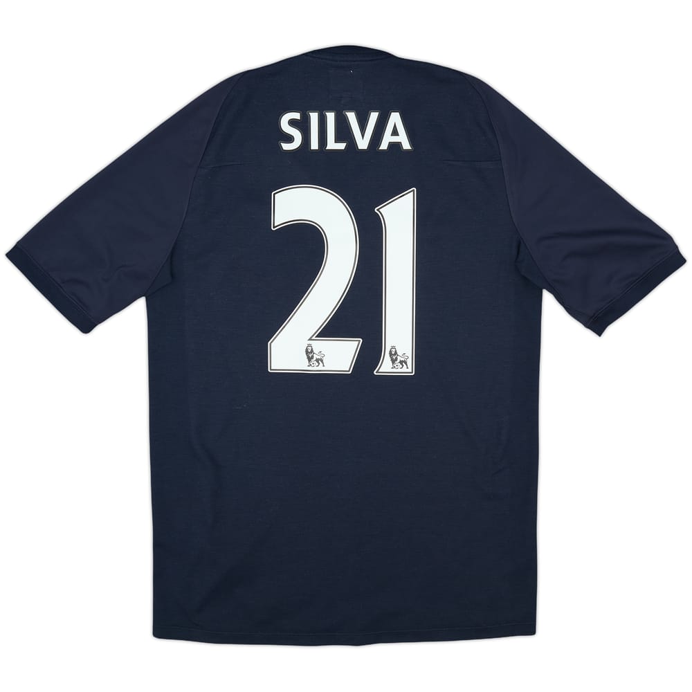 2010-12 Manchester City Away Shirt Silva #21 - 7/10 - (M)