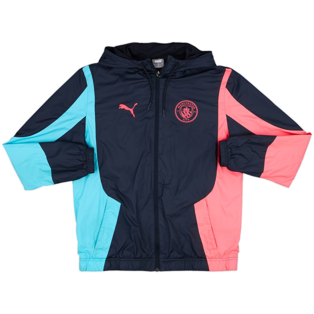 2023-24 Manchester City Puma Hooded Track Jacket - 7/10 - (M)