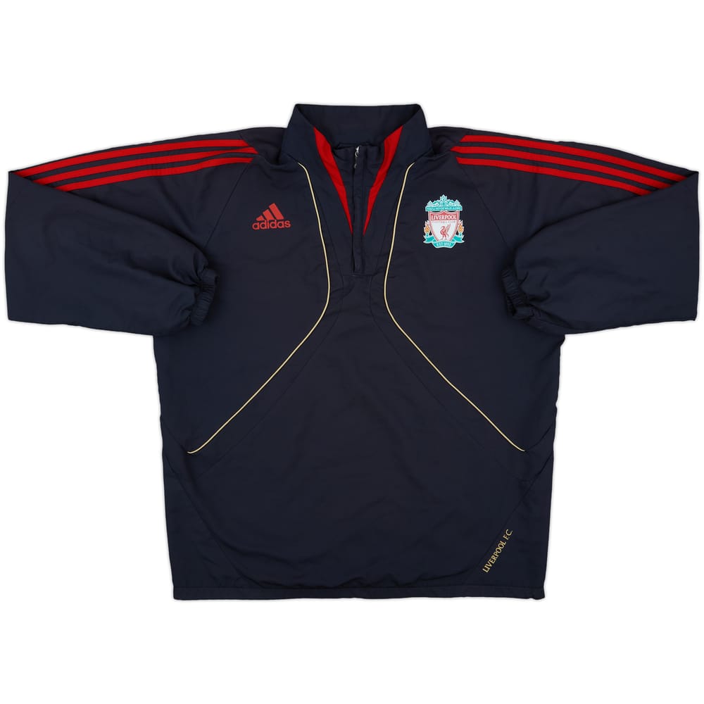 2009-10 Liverpool adidas 1/4 Zip Training Top - 6/10 - (L/XL)