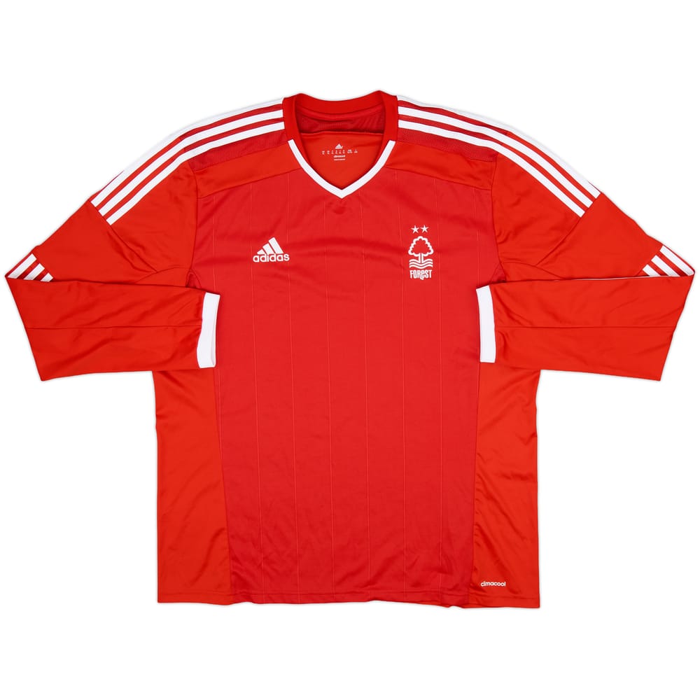 2014-15 Nottingham Forest Home L/S Shirt - 9/10 - (XL)