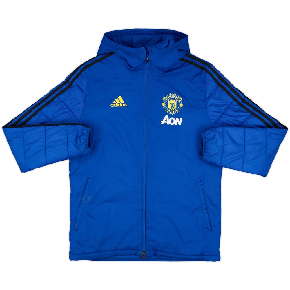 2019-20 Manchester United adidas Padded Bench Coat - 6/10 - (S)