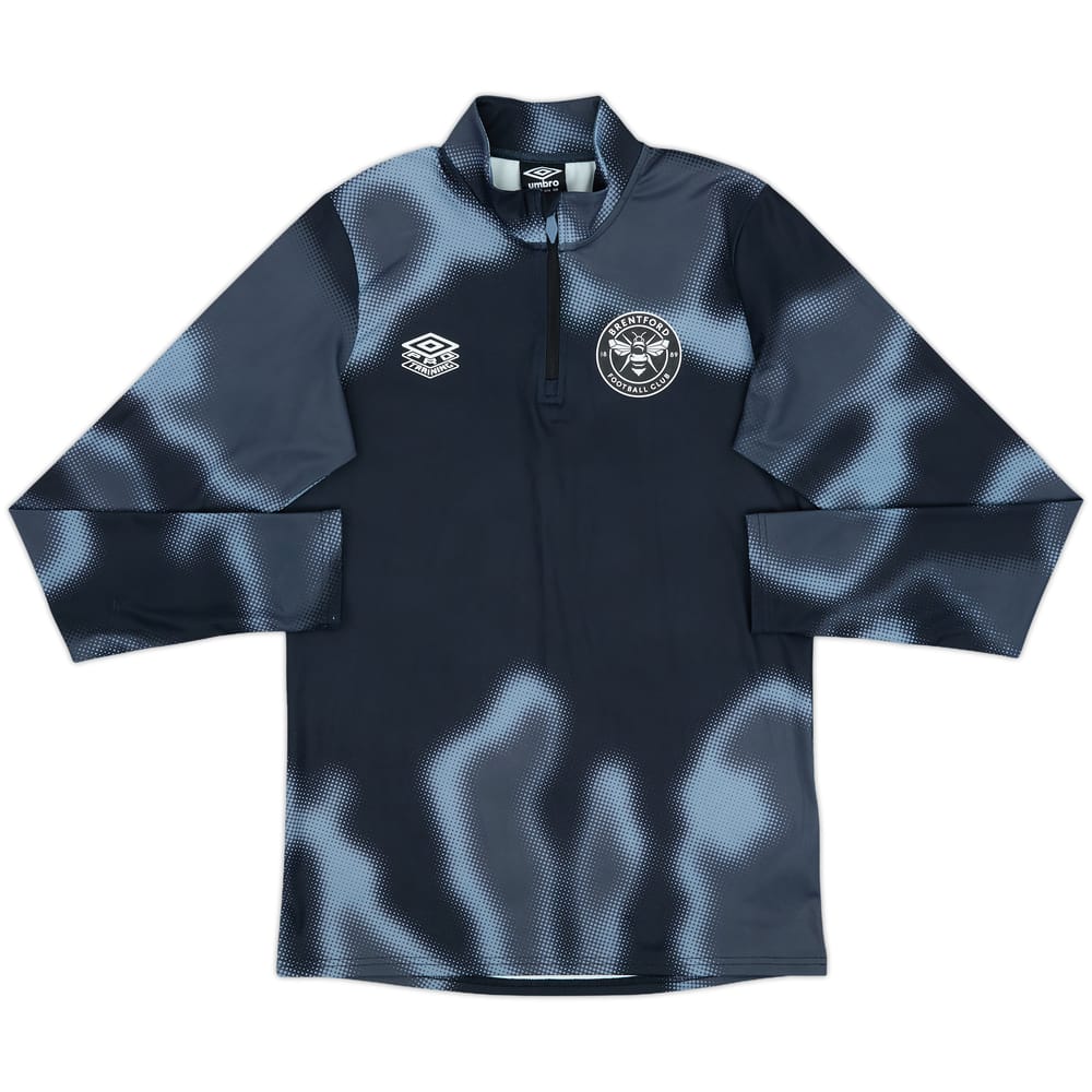 2021-22 Brentford Umbro 1/4 Zip Sweat Top - 10/10 - (S)