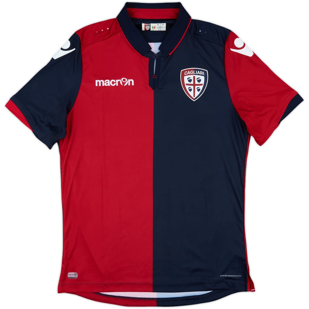 2016-17 Cagliari Home Shirt - 8/10 - (M)