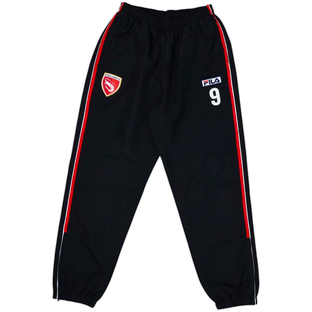 2012-13 Morecambe Player Issue Fila Track Pants/Bottoms #9 - 8/10 - (XL)