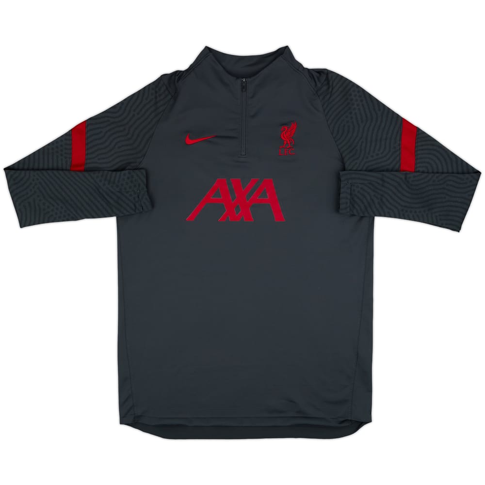2020-21 Liverpool Nike 1/4 Zip Drill Top - 8/10 - (L)