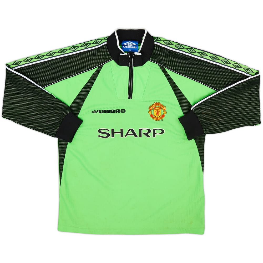 1998-99 Manchester United GK Shirt - 8/10 - (L.Boys)