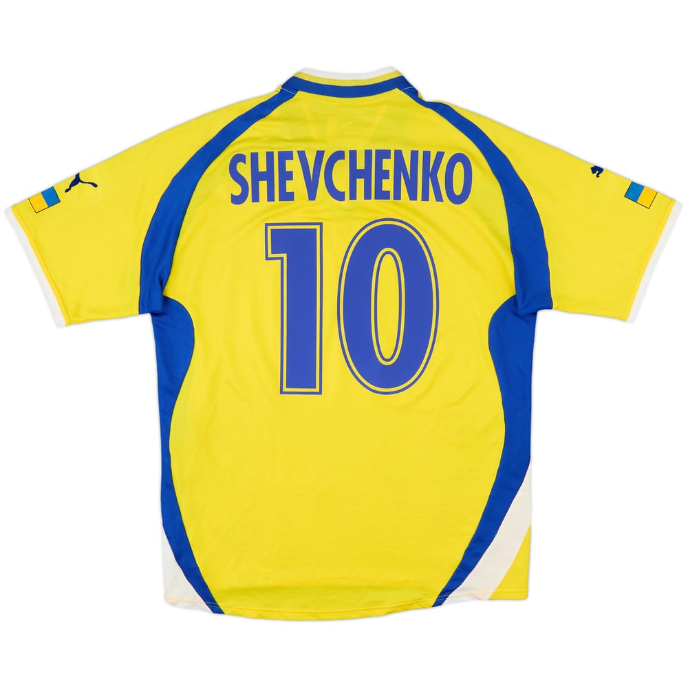 2000-02 Ukraine Home Shirt Schevchenko #10 - 6/10 - (L)