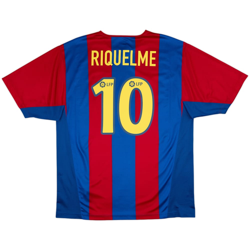 2002-03 Barcelona Basic Home Shirt Riquelme #10 - 9/10 - (XL)