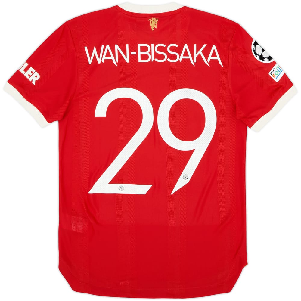 2021-22 Manchester United Authentic Home Shirt Wan-Bissaka #29 (S)