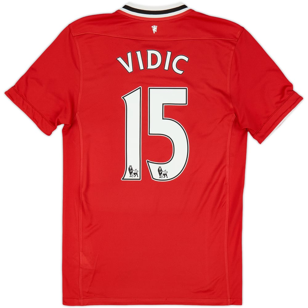 2011-12 Manchester United Home Shirt Vidic #15 - 6/10 - (S)