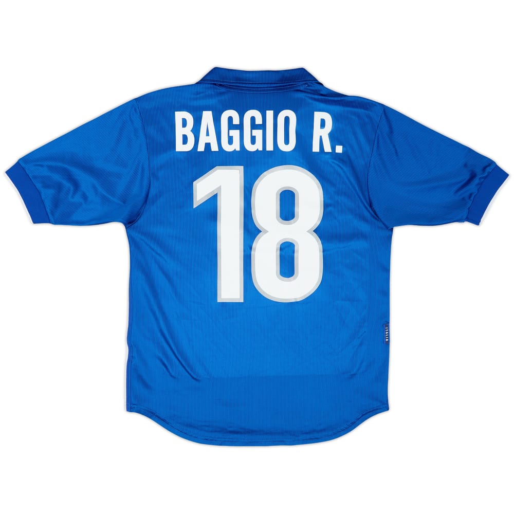 1997-98 Italy Home Shirt Baggio R.#18 - 8/10 - (S)