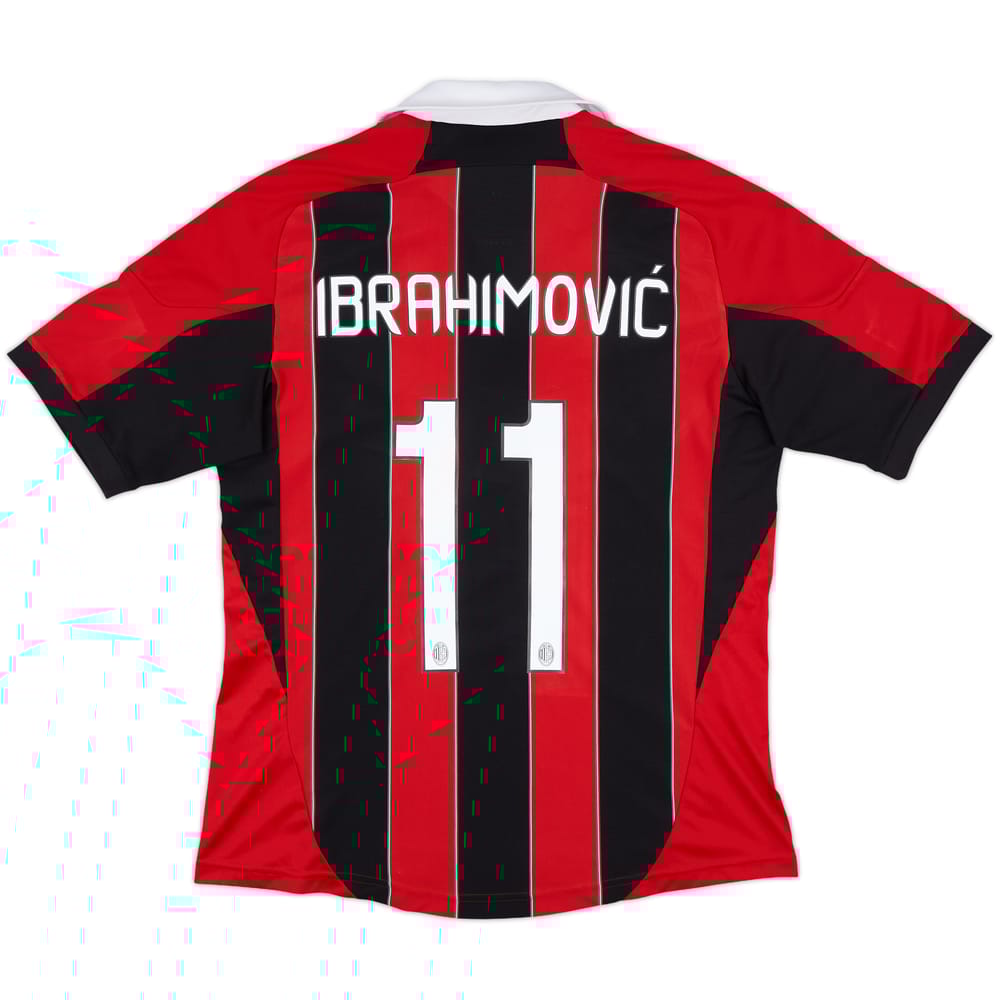 2012-13 AC Milan Home Shirt Ibrahimovic #11 - 8/10 - (XL)