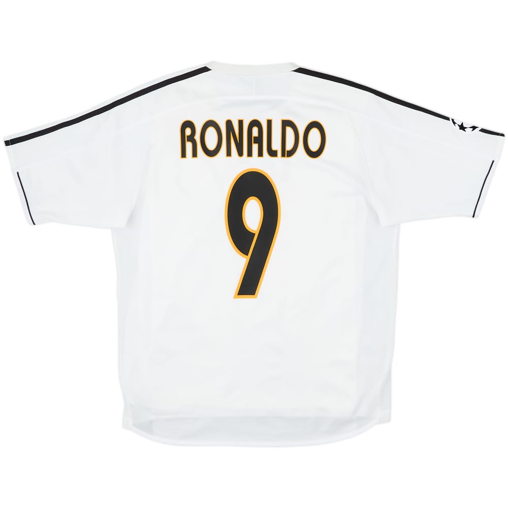 2003-04 Real Madrid Player Issue Home Shirt Ronaldo #9 - 7/10 - (M)