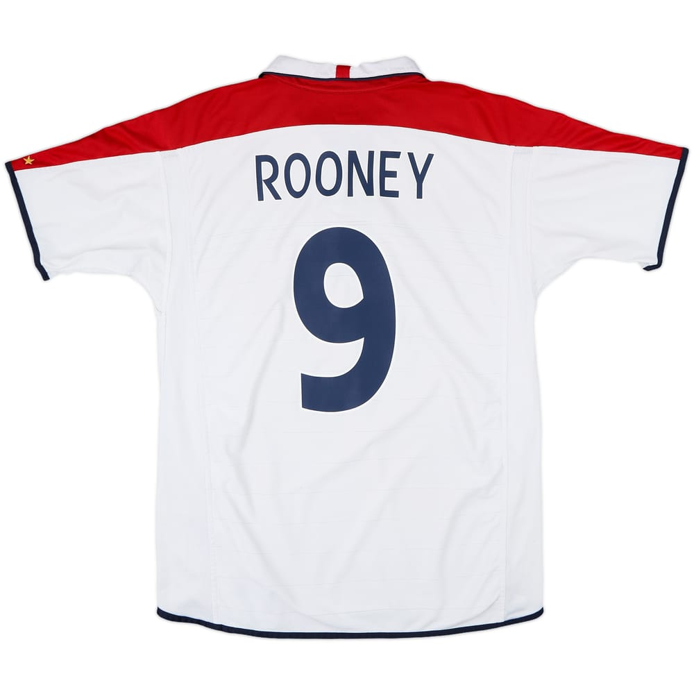 2003-05 England Home Shirt Rooney #9 - 7/10 - (L)