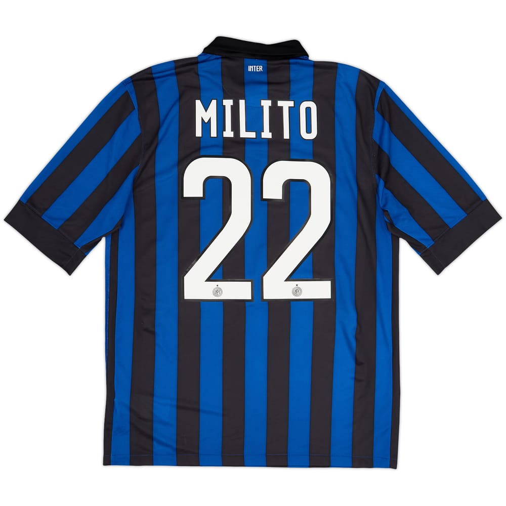 2011-12 Camiseta Local Inter de Milán Milito #22 - 8/10 - (M)