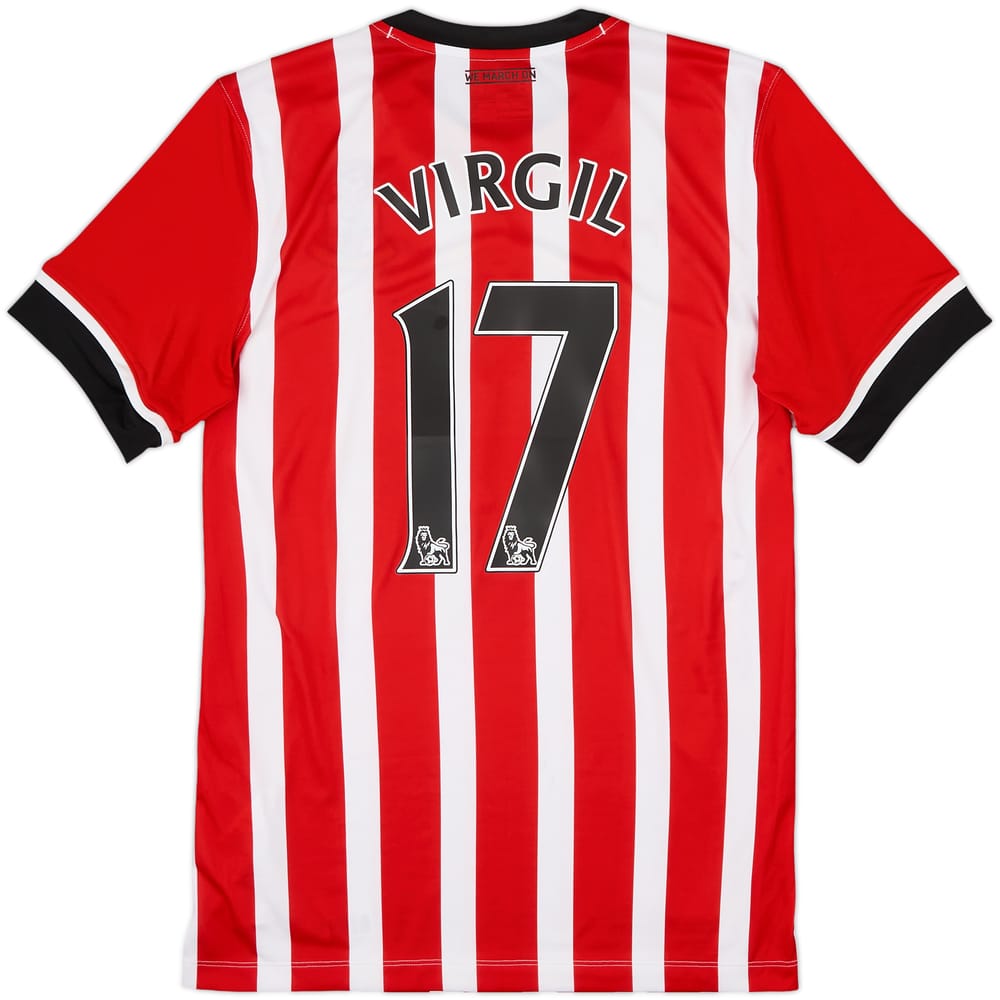 2016-17 Southampton Home Shirt Virgil #17 - 6/10 - (M)