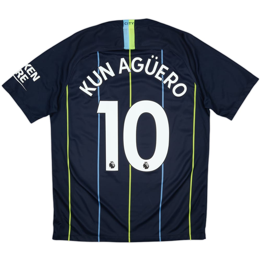 2018-19 Manchester City Camiseta Visitante Kun Aguero #10 - 8/10 - (M)