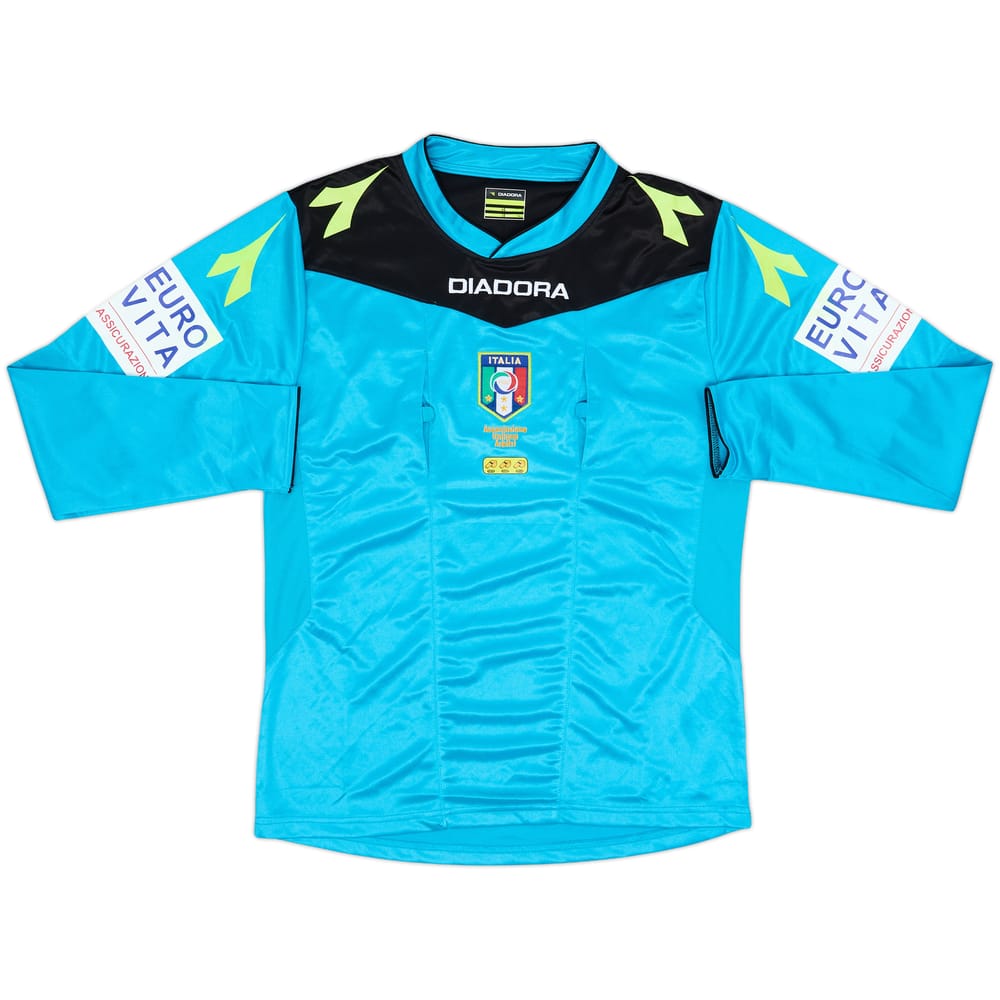 2015-17 Italy Diadora Referee L/S Shirt - 8/10 - (S)