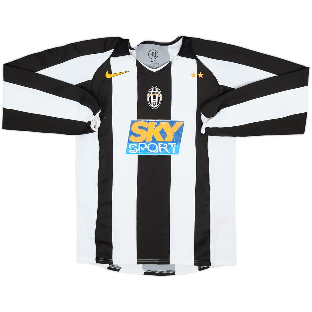 2004-05 Juventus Home L/S Shirt - 4/10 - (L.Boys)