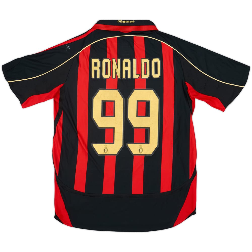 2006-07 AC Milan Home Shirt Ronaldo #99 - 5/10 - (M)