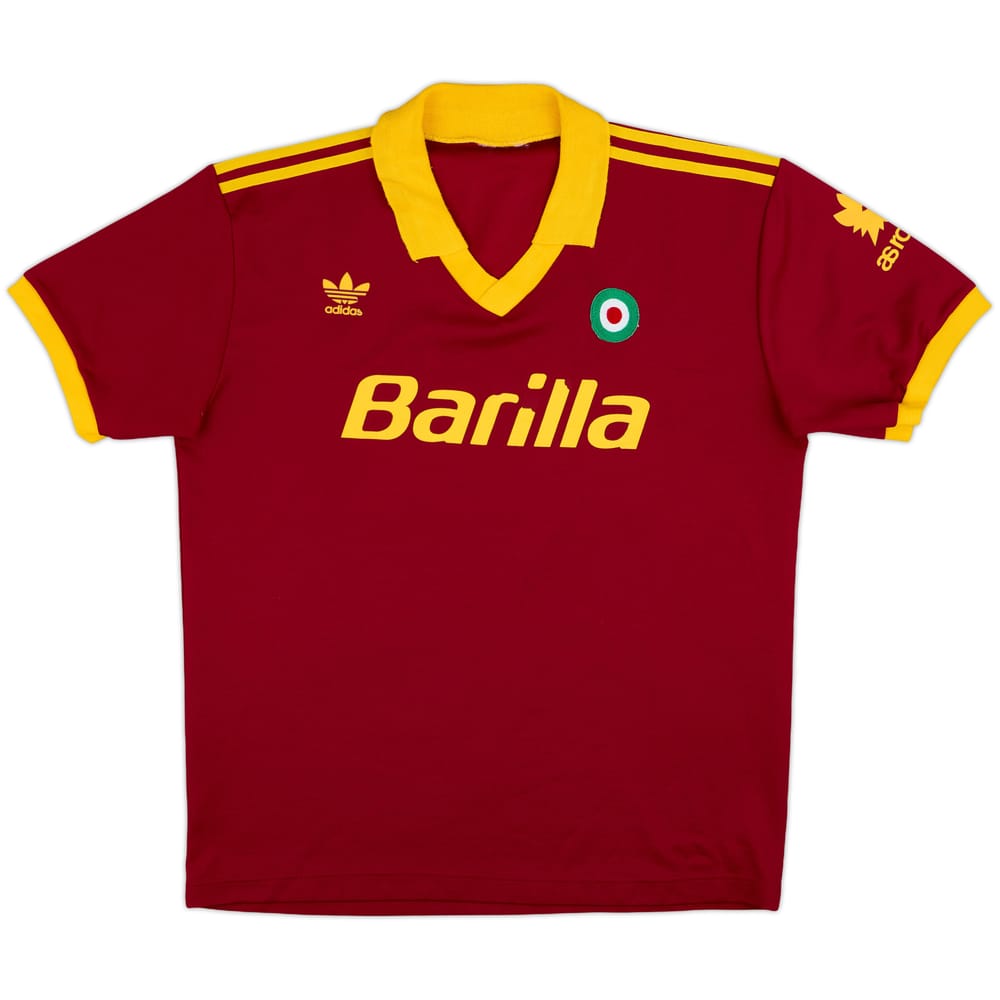 1991-92 Roma Home Shirt - 7/10 - (L)