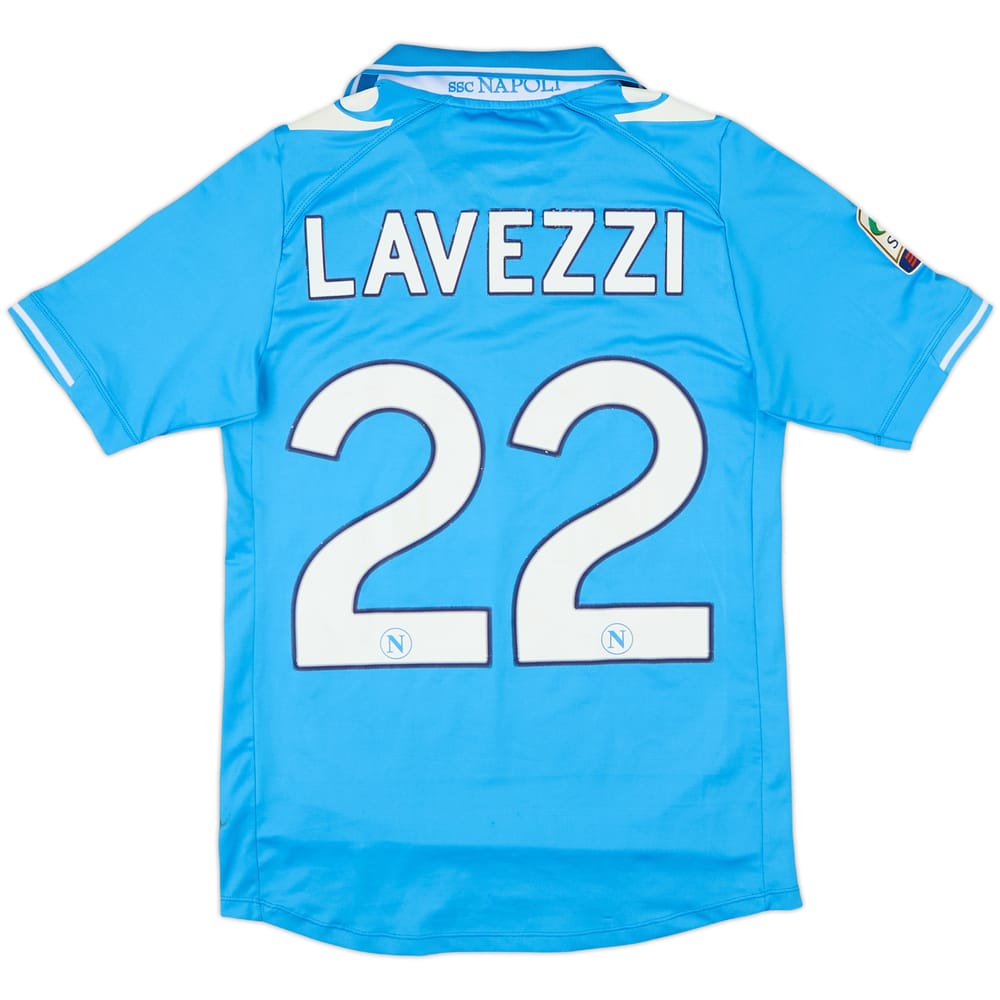 2011-12 Napoli Home Shirt Lavezzi #22 - 4/10 - (M)