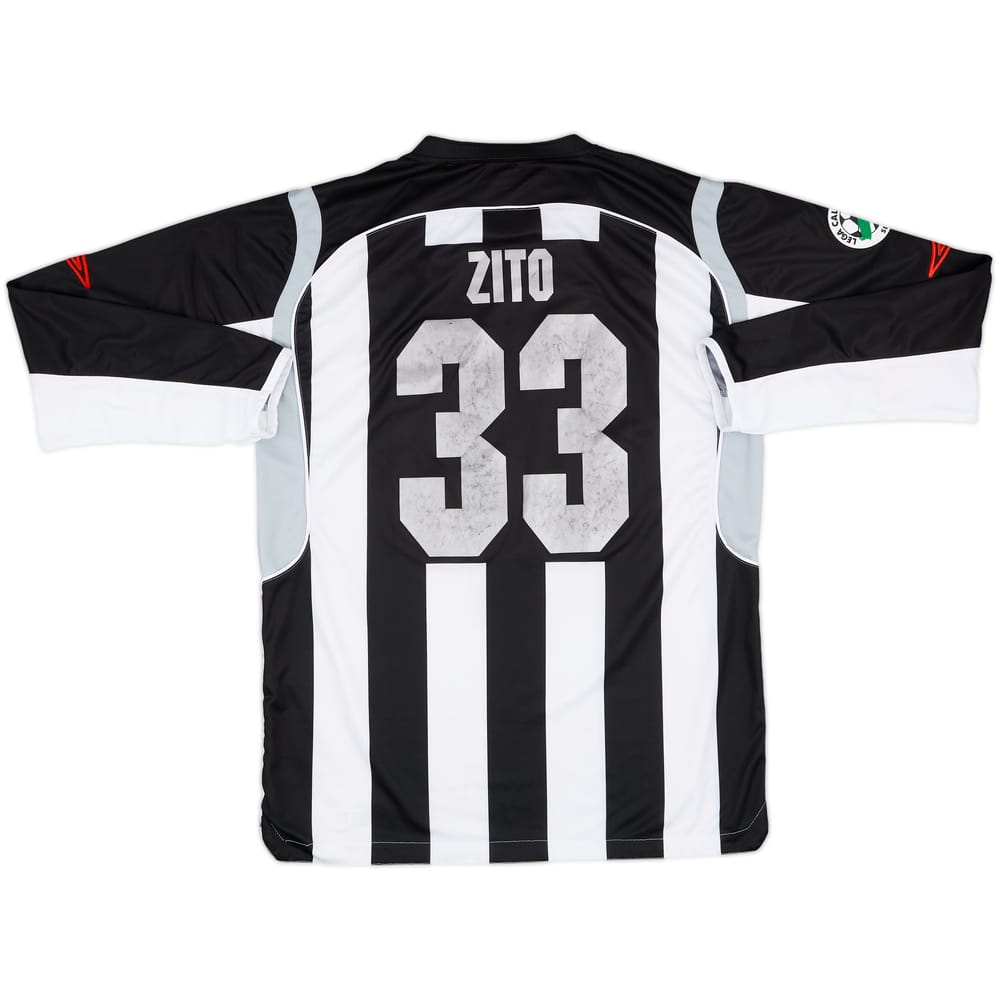 2008-09 Siena Match Issue Home L/S Shirt Zito #33